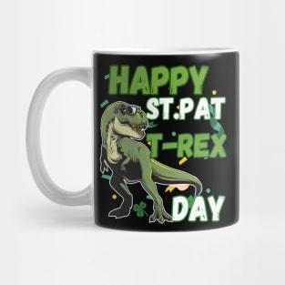 Happy St Pat Rex Day Shirt St Patricks Dinosaur Mug